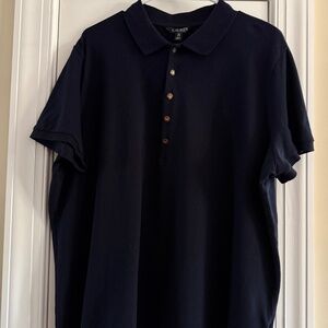 Lauren Ralph Lauren women's Navy pique polo shirt. Size 3X.